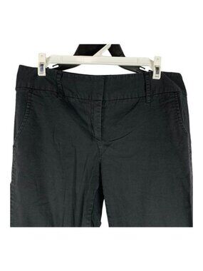 Daisy Fuentes Black Womens Cropped Pants Size 10 Cotton/Spandex Blend